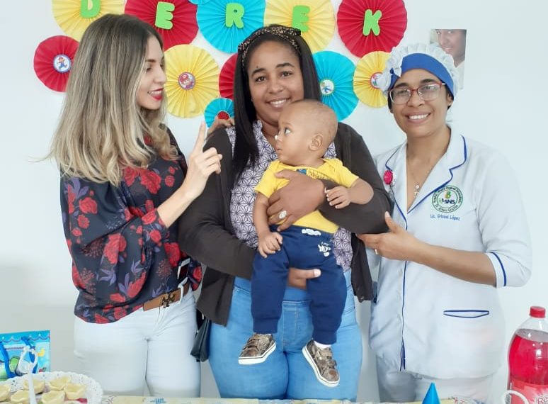 Hospital Arturo Grullón celebra la vida del valiente Dereck