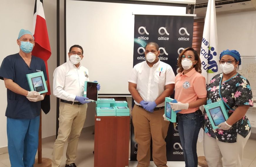 Hospital Ricardo Limardo recibe 50 tabletas digitales para uso de pacientes COVID-19